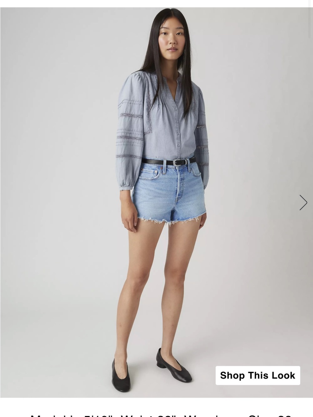 Levi 501 Distressed Denim Women's Shorts